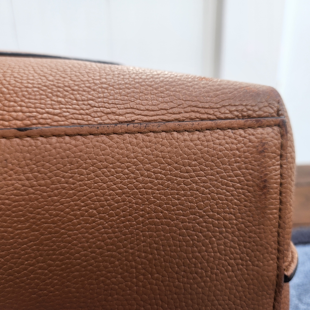 Rebecca Minkoff Tan Leather Tote with Gold Accent - Picture 12 of 16